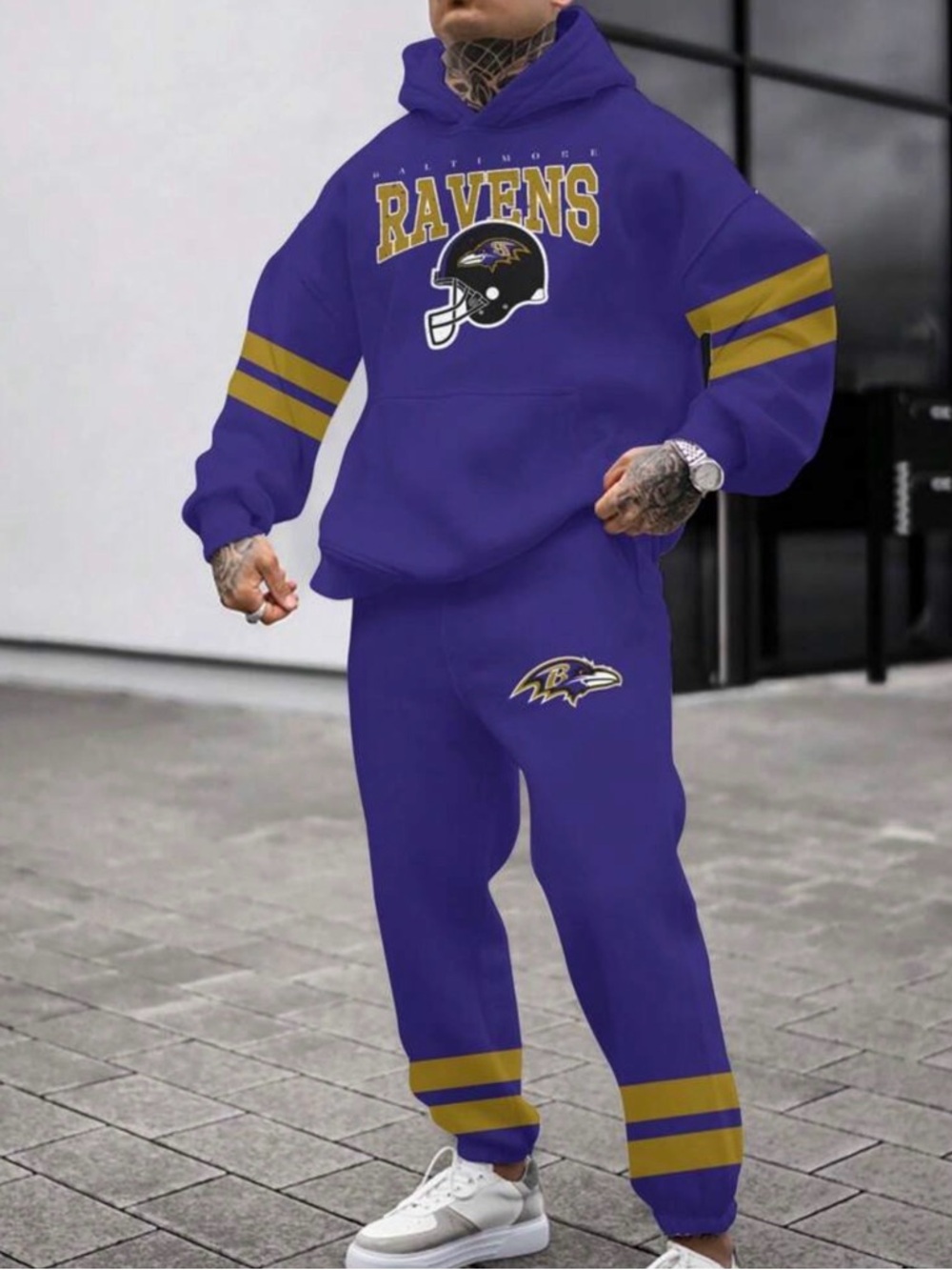 Baltimore Ravens Purple Hoodie & Jogger Set